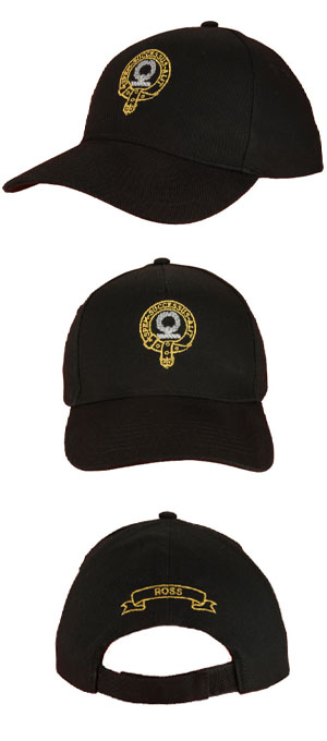 Cap, Hat, Baseball, GOLD CRESTED, YOUR Clan Crest